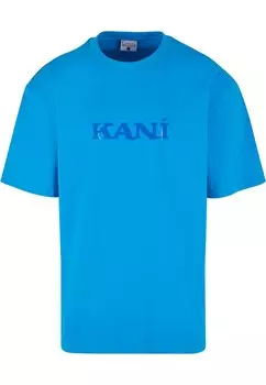 Классическая футболка Karl Kani Shirt Splash Retro Tee, аква