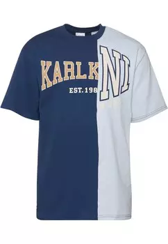 Классическая футболка Karl Kani Shirt, темно-синий/светло-синий