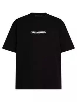 Классическая футболка Karl Lagerfeld Shirt, черный