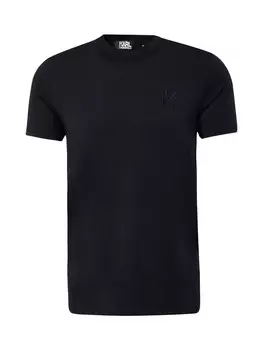 Классическая футболка Karl Lagerfeld Shirt, коабльтовый синий
