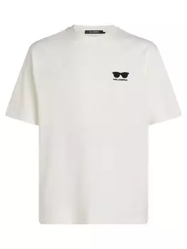 Классическая футболка Karl Lagerfeld Shirt, кремовый