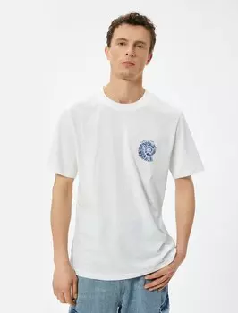 Классическая футболка Koton Shirt, белый