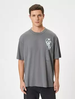 Классическая футболка Koton Shirt, серый