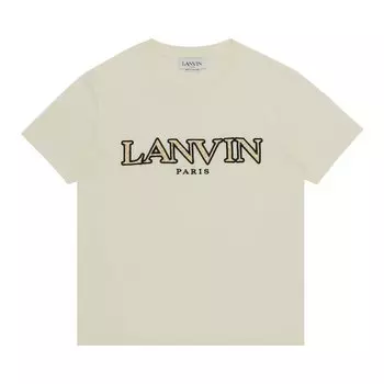 Классическая футболка Lanvin Curb Emb, цвет Молоко