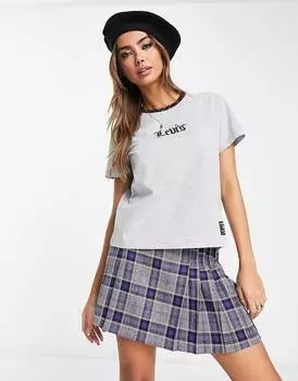 Классическая футболка Levi's в черную полоску с графическим принтом