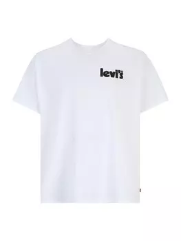 Классическая футболка Levi's Big & Tall Shirt Relaxed Fit Tee, белый