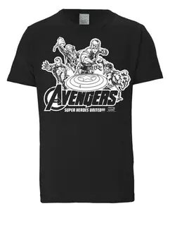 Классическая футболка LOGOSHIRT Shirt Avengers, черный