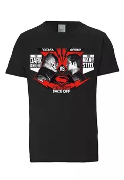 Классическая футболка LOGOSHIRT Shirt Batman vs. Superman, черный