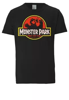 Классическая футболка LOGOSHIRT Shirt Cookie Monster - Monster Park, черный