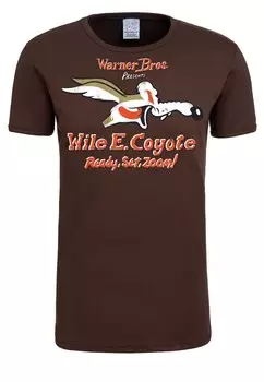 Классическая футболка LOGOSHIRT Shirt Coyote Looney Tunes, коричневый