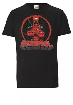 Классическая футболка LOGOSHIRT Shirt Deadpool, черный