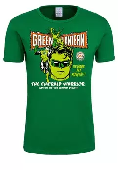Классическая футболка LOGOSHIRT Shirt Green Lantern Power, зеленый