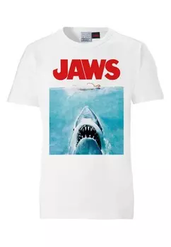 Классическая футболка LOGOSHIRT Shirt Jaws, белый