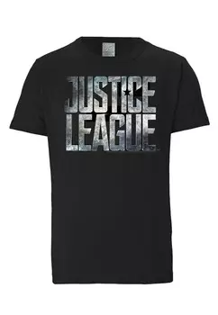 Классическая футболка LOGOSHIRT Shirt Justice League, черный