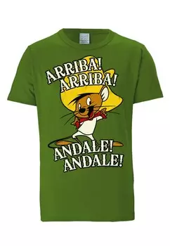 Классическая футболка LOGOSHIRT Shirt Speedy Gonzales, зеленый