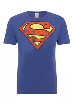 Классическая футболка LOGOSHIRT Shirt Superman, лазурный
