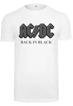 Классическая футболка Merchcode Shirt ACDC Back In Black, белый