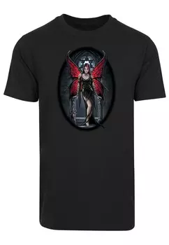 Классическая футболка Merchcode Shirt Anne Stokes - Aracnafaria, черный