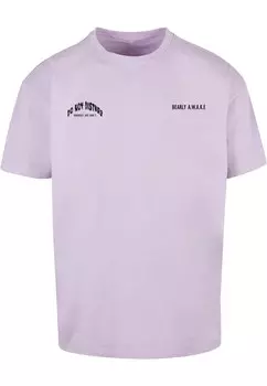 Классическая футболка Merchcode Shirt Barely Awake, светло-фиолетовый