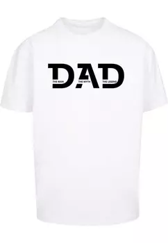 Классическая футболка Merchcode Shirt Fathers Day - The Man, The Myth, The Legend, белый