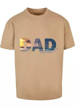 Классическая футболка Merchcode Shirt For The Best Dad, кэмел