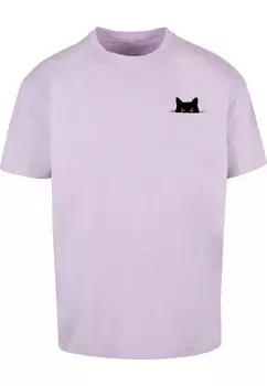 Классическая футболка Merchcode Shirt Halloween - Cat, сиреневый