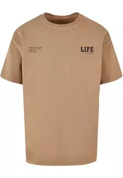 Классическая футболка Merchcode Shirt Life, бежевый