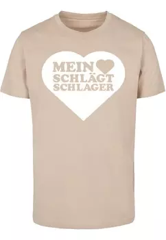 Классическая футболка Merchcode Shirt MHSS Herz, песочный
