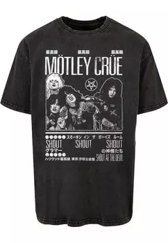 Классическая футболка Merchcode Shirt Motley Crue - Tokyo Shout, антрацит