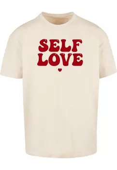 Классическая футболка Merchcode Shirt Self Love, бежевый