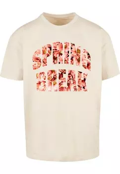 Классическая футболка Merchcode Shirt Spring Break 1, песочный