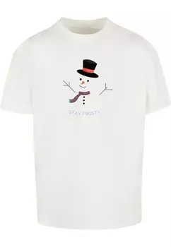 Классическая футболка Merchcode Shirt Stay Frosty, кремовый