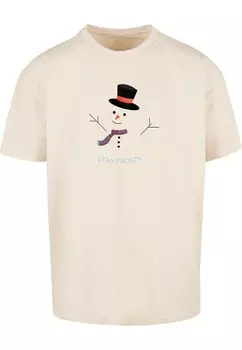 Классическая футболка Merchcode Shirt Stay Frosty, песочный