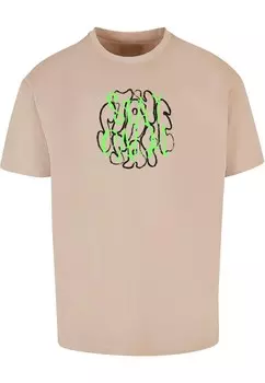 Классическая футболка Merchcode Shirt Stay Safe, песочный