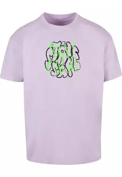 Классическая футболка Merchcode Shirt Stay Safe, сиреневый