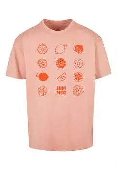 Классическая футболка Merchcode Shirt Summer - Citrus, цвет orange/dark orange