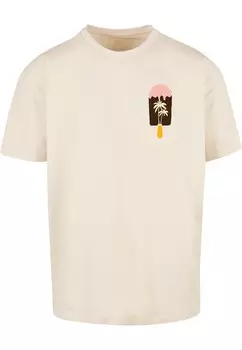 Классическая футболка Merchcode Shirt Summer - Icecream, песочный