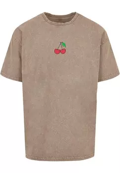 Классическая футболка Merchcode Shirt Summer- Sweet Cherry, бежевый