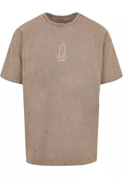 Классическая футболка Merchcode Shirt Surf Vibes, бежевый