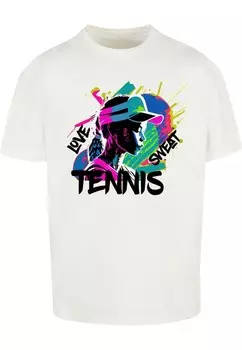 Классическая футболка Merchcode Shirt Tennis Love, Sweat, белый