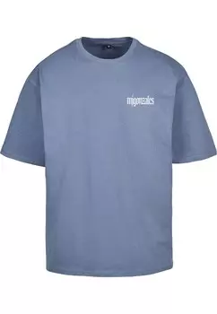 Классическая футболка MJ Gonzales Shirt Eternally Blessed, цвет dusty blue/pastel blue