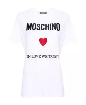 Классическая футболка Moschino, белый