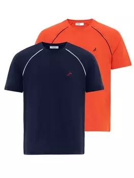 Классическая футболка Moxx Paris Shirt, цвет blue/navy/orange