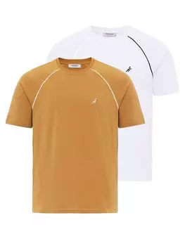 Классическая футболка Moxx Paris Shirt, цвет yellow/white