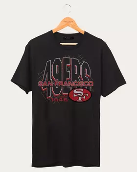 Классическая футболка NFL San Francisco 49ers Junk Food Clothing, цвет true black