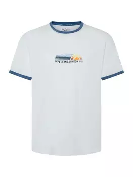 Классическая футболка Pepe Jeans Shirt Adan, белый