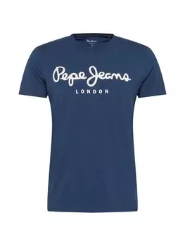 Классическая футболка Pepe Jeans Shirt, морской синий