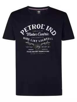 Классическая футболка Petrol Industries Shirt Big Lake, морской синий