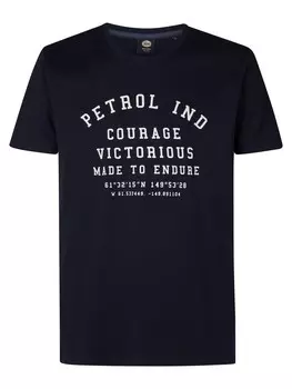 Классическая футболка Petrol Industries Shirt Castner, темно-синий