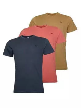 Классическая футболка Petrol Industries Shirt, цвет navy/brown/pink